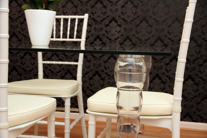 Designer acryl esszimmer set weiÃ/creme ghost chair table ...