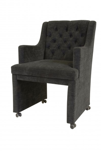 Casa Padrino Designer Esszimmer Stuhl Sessel ModEF 310 Dunkelgrau Casa Padrino Designer Esszimmer Stuhl Sessel ModEF 310 Dunkelgrau