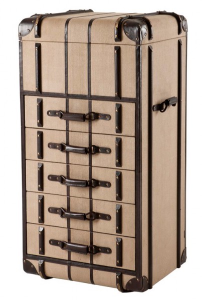 Casa padrino luxus schubladen schrank im vintage koffer design ... Schlafzimmerschrank design