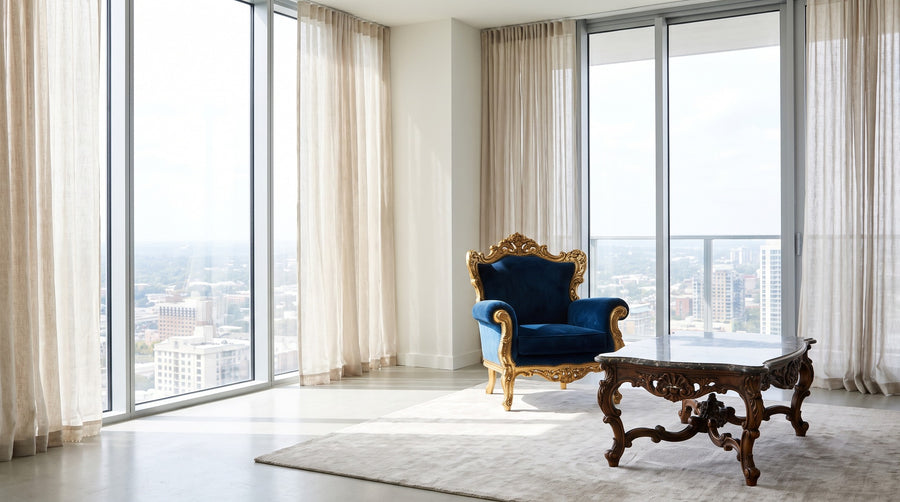 Baroque in New Build Apartments: Limited Wall Space, Abundant Light