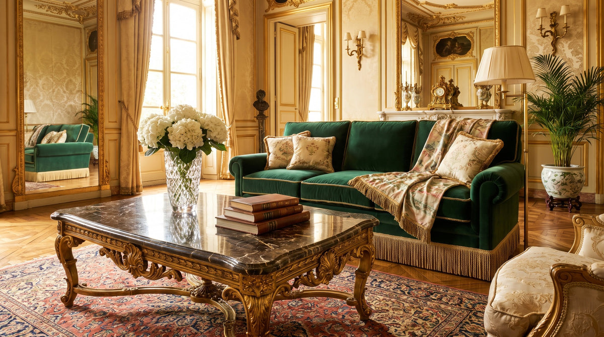 Table basse avec plateau en marbre : prévoir le froid et le poids