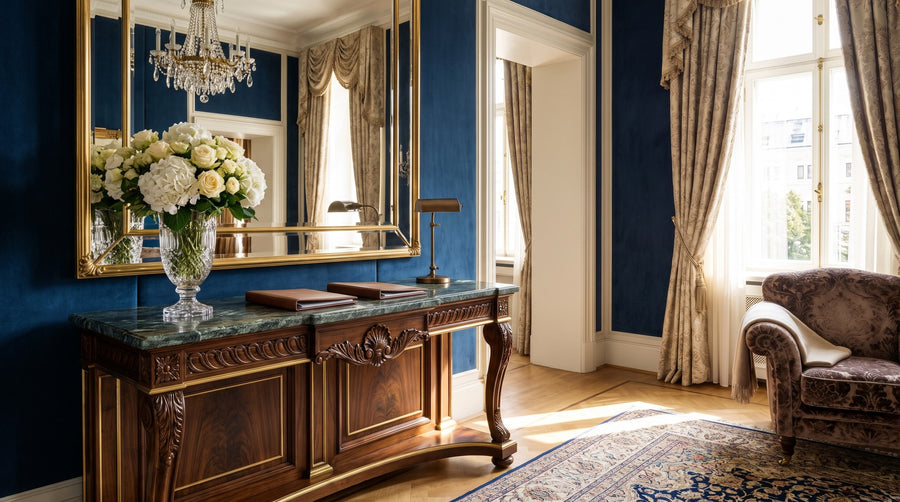 Console Table in the Entrance Area: First Storage Surface in the Property