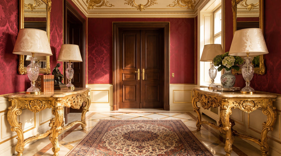 Placing consoles in pairs: symmetry in the entrance area