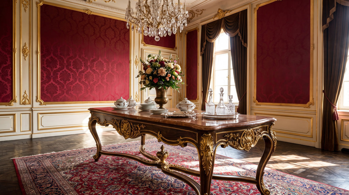 Console in the Dining Room: Temporary Storage for Dishes During Service