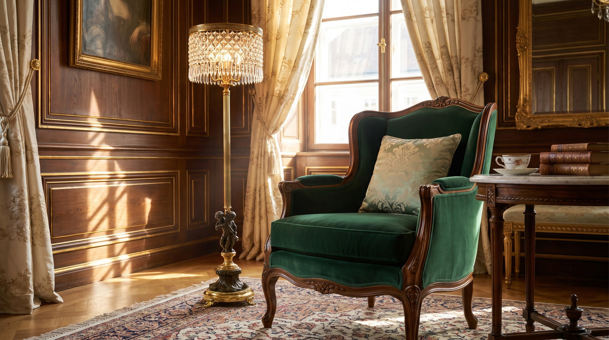 Armchair and Floor Lamp: Position the Light Source Behind the Shoulder