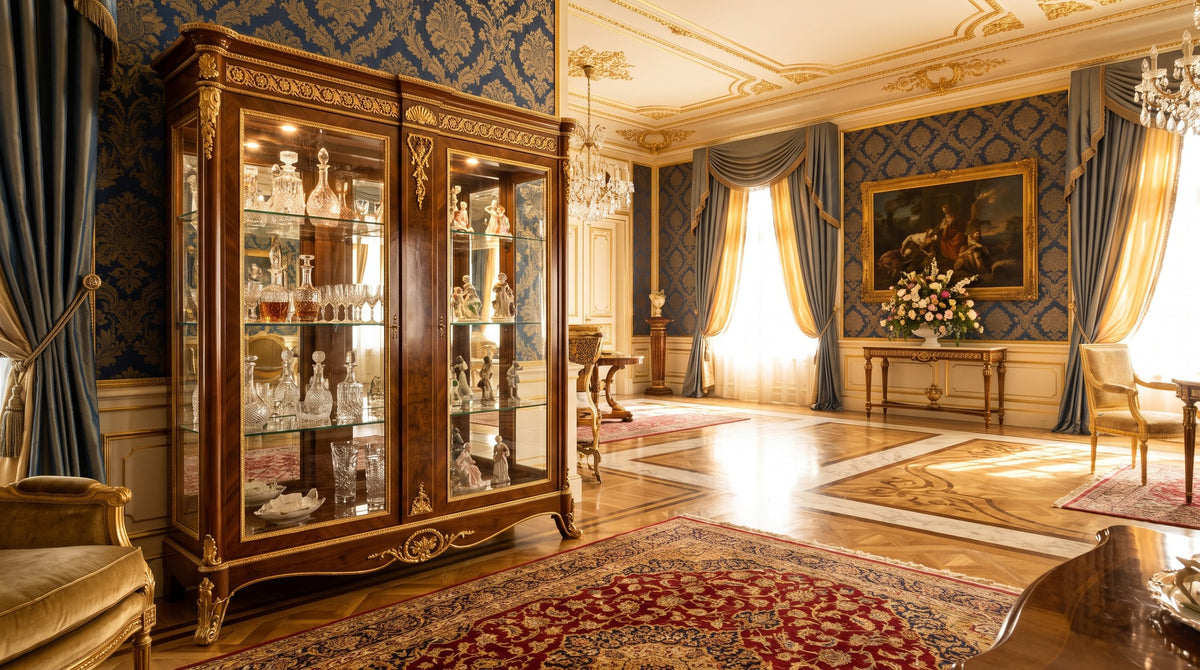 Display Cabinet with Glass Doors: Dust Protection with Constant Visibility