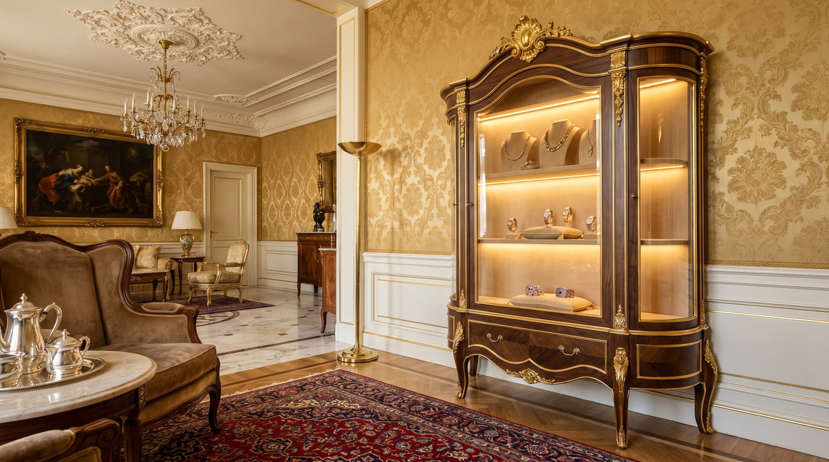 Display Cabinet in Hotel Rooms: Securely Showcasing Personal Valuables