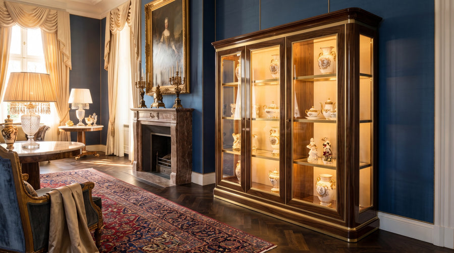 Display Cabinet in the Living Room: Storing Collectibles Visibly