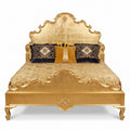 Casa Padrino Luxus Barock Doppelbett Gold (KI Studio)