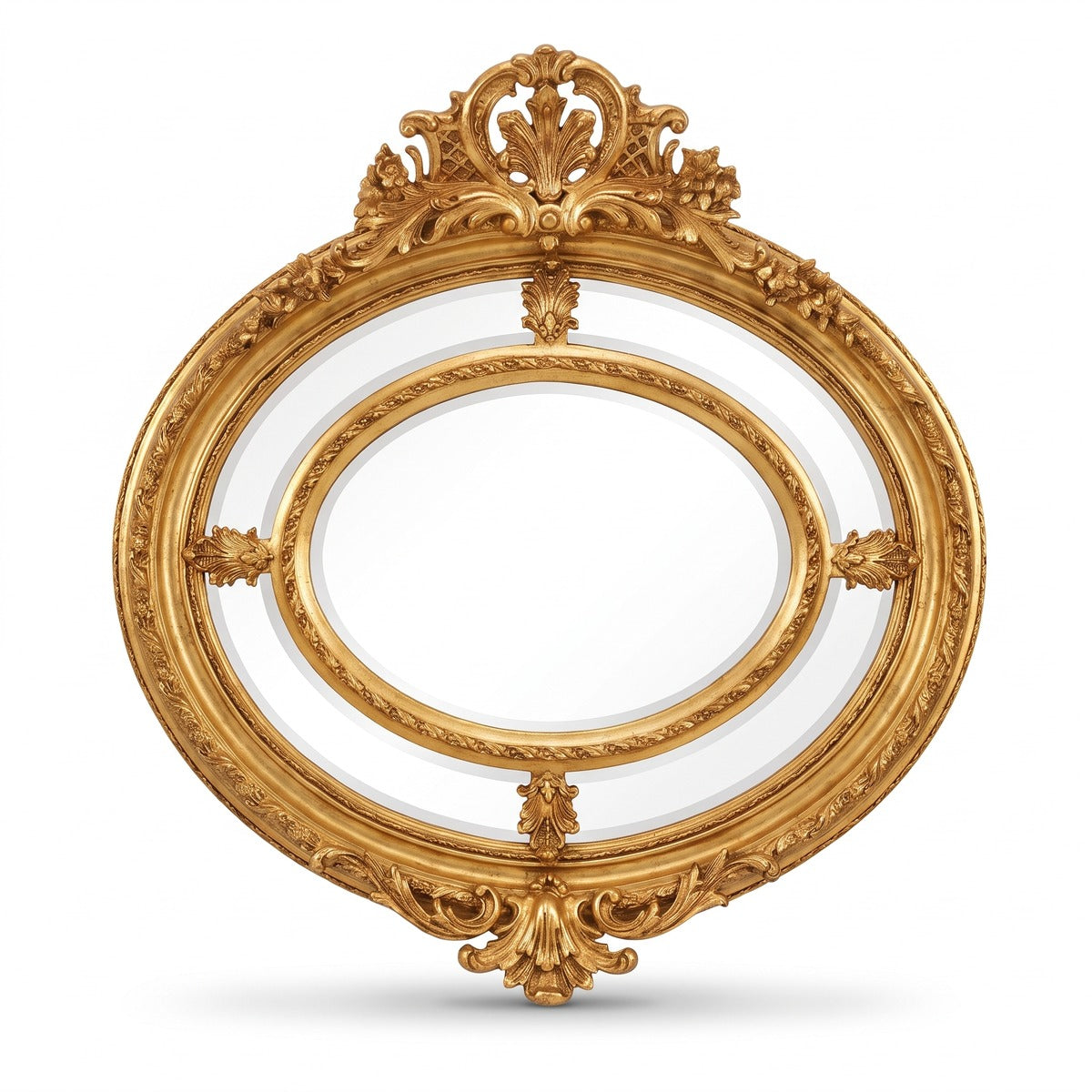 Casa Padrino Luxus Barock Wandspiegel Rund Gold (KI Studio)