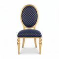 Casa Padrino Barock Stuhl Blau Gold (KI Studio)