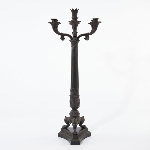 Casa Padrino Barock Kerzenständer Schwarz (KI Studio)