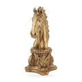 Casa Padrino Deko Skulptur Pferdekopf Gold (KI Studio)
