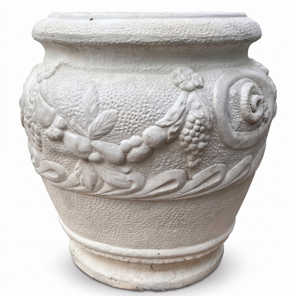 Casa Padrino Barock Garten Deko Blumentopf Grau H. 66 cm (KI Garten 18_01)