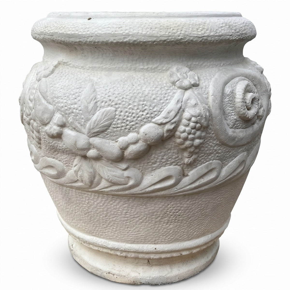 Casa Padrino Barock Garten Deko Blumentopf Grau H. 66 cm (KI Garten 18_02)