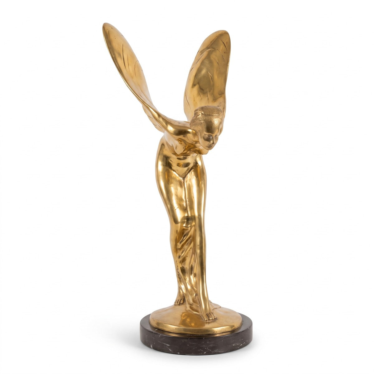 Casa Padrino Luxus Skulptur Geflügelte Frau Gold (KI Studio)