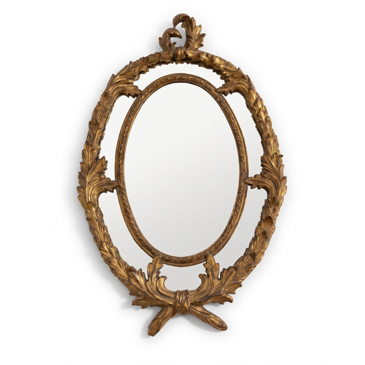 Casa Padrino Wandspiegel Oval Gold Barock (KI Studio)