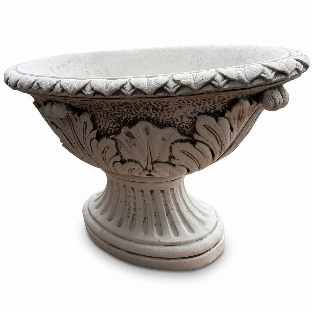 Casa Padrino Luxus Barock Blumentopf Grau Ø 100 x H. 60 cm - Made in Italy (KI Garten 37_01)