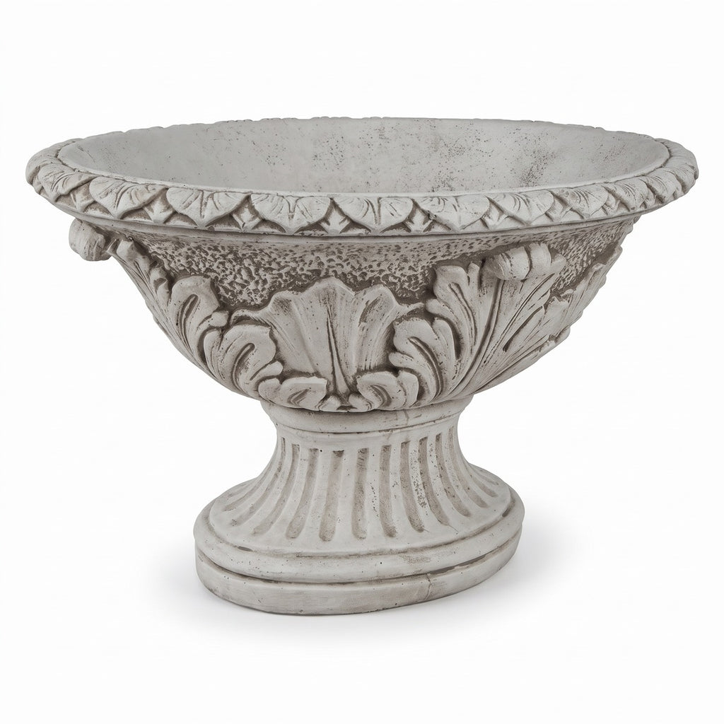 Casa Padrino Luxus Barock Blumentopf Grau Ø 100 x H. 60 cm - Made in Italy (KI Garten 37_02)