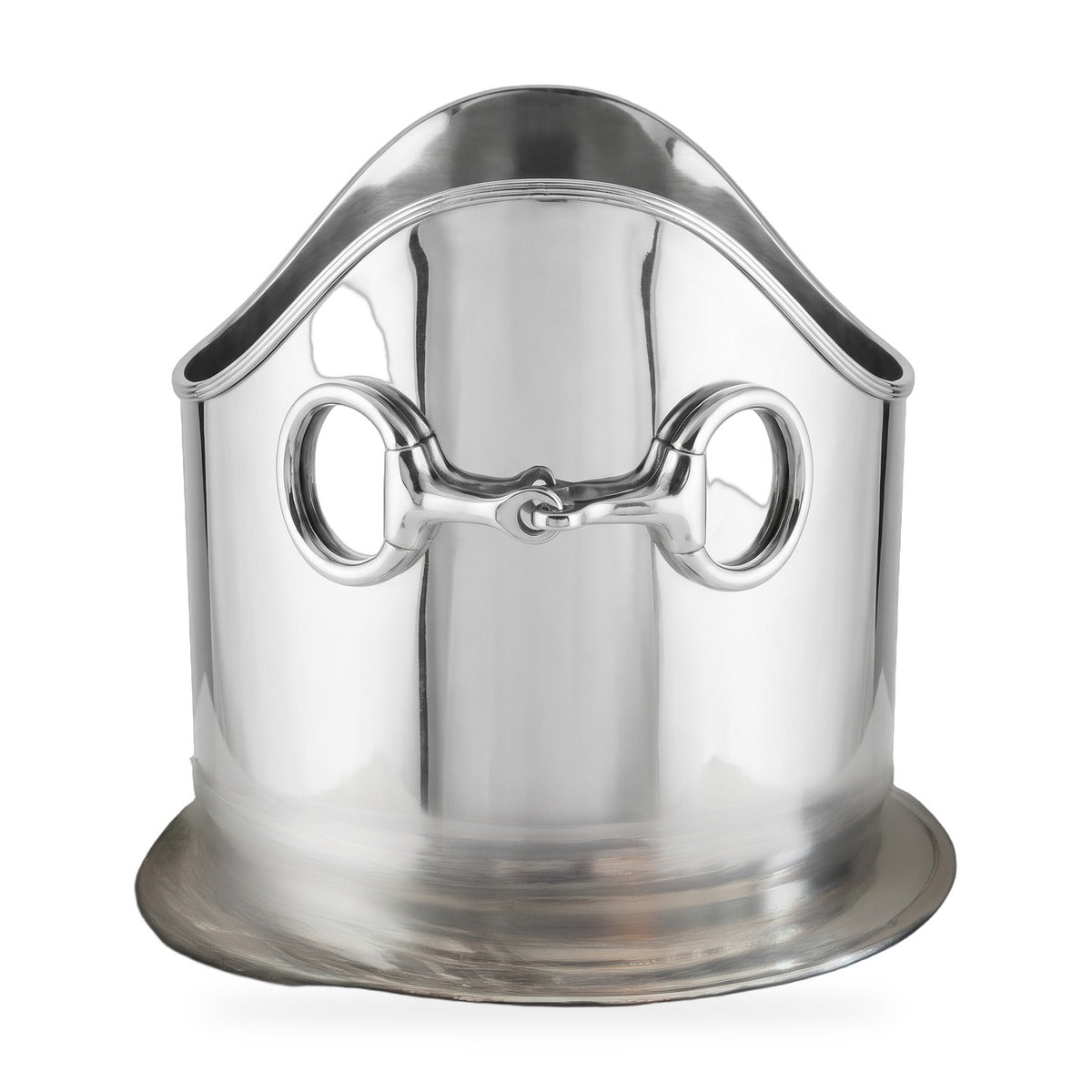 Casa Padrino Luxus Weinkühler Silber 24 x H. 21 cm - Hotel Restaurant Kollektion Horsebit (KI Studio)