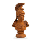 Casa Padrino Jugendstil Deko Büste Ritter Rost 27 x 16 x H. 47 cm - Gusseisen Skulptur - Gusseisen Figur - Deko Skulptur - Deko Figur - Garten Deko Accessoires (KI Weiss) 1