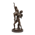 Casa Padrino Jugendstil Bronze Deko Skulptur Mann & Frau H. 70 cm (KI Weiss) 1