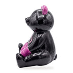 Casa Padrino Luxus Deko Figur Boxer Teddybär Schwarz / Pink 50 cm - Deko Skulptur (KI Ansicht W) 2
