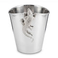 Casa Padrino Luxus Champagnerkühler Krokodil Silber (KI Studio)