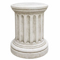 Casa Padrino Barock Sockel Weiß Ø 47 x H. 58 cm - Garten & Terrassen Deko Accessoires - Made in Italy