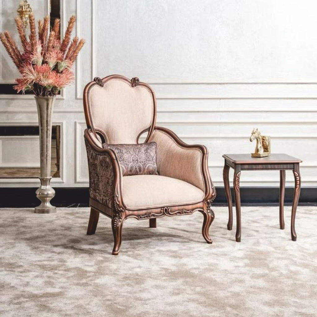 Casa Padrino Luxus Barock Beistelltisch Braun H. 57 cm - Barock Wohnzimmer Möbel
