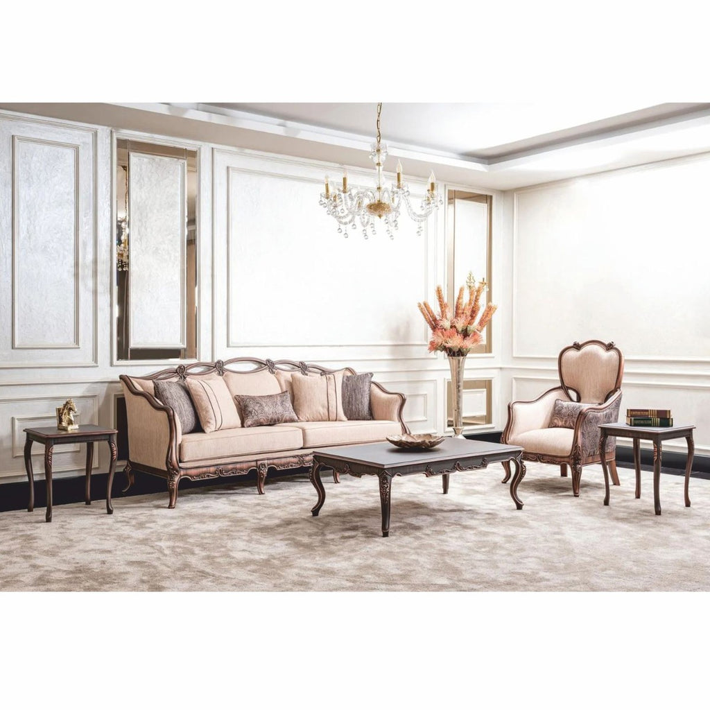 Casa Padrino Luxus Barock Beistelltisch Braun H. 57 cm - Barock Wohnzimmer Möbel