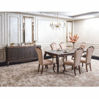 Casa Padrino Luxus Barock Esstisch Braun 220 cm - Barock Esszimmer Möbel