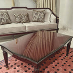 Casa Padrino Luxus Barock Samt Sofa Grau / Rotbraun / Gold 235 cm - Barockstil Wohnzimmer Möbel