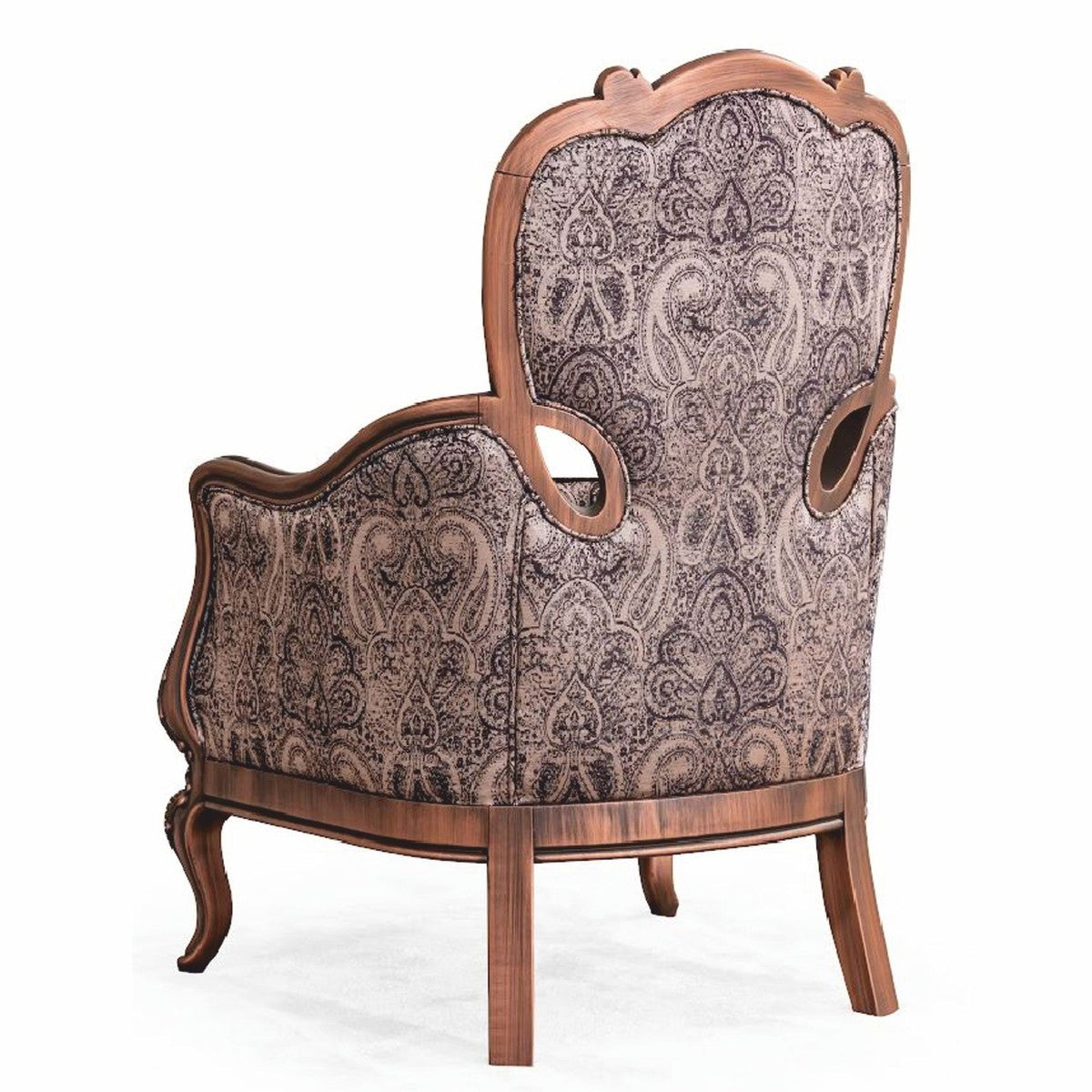 Casa Padrino Luxus Barock Wohnzimmer Sessel mit Kissen Beige / Schwarz / Braun - Barock Möbel