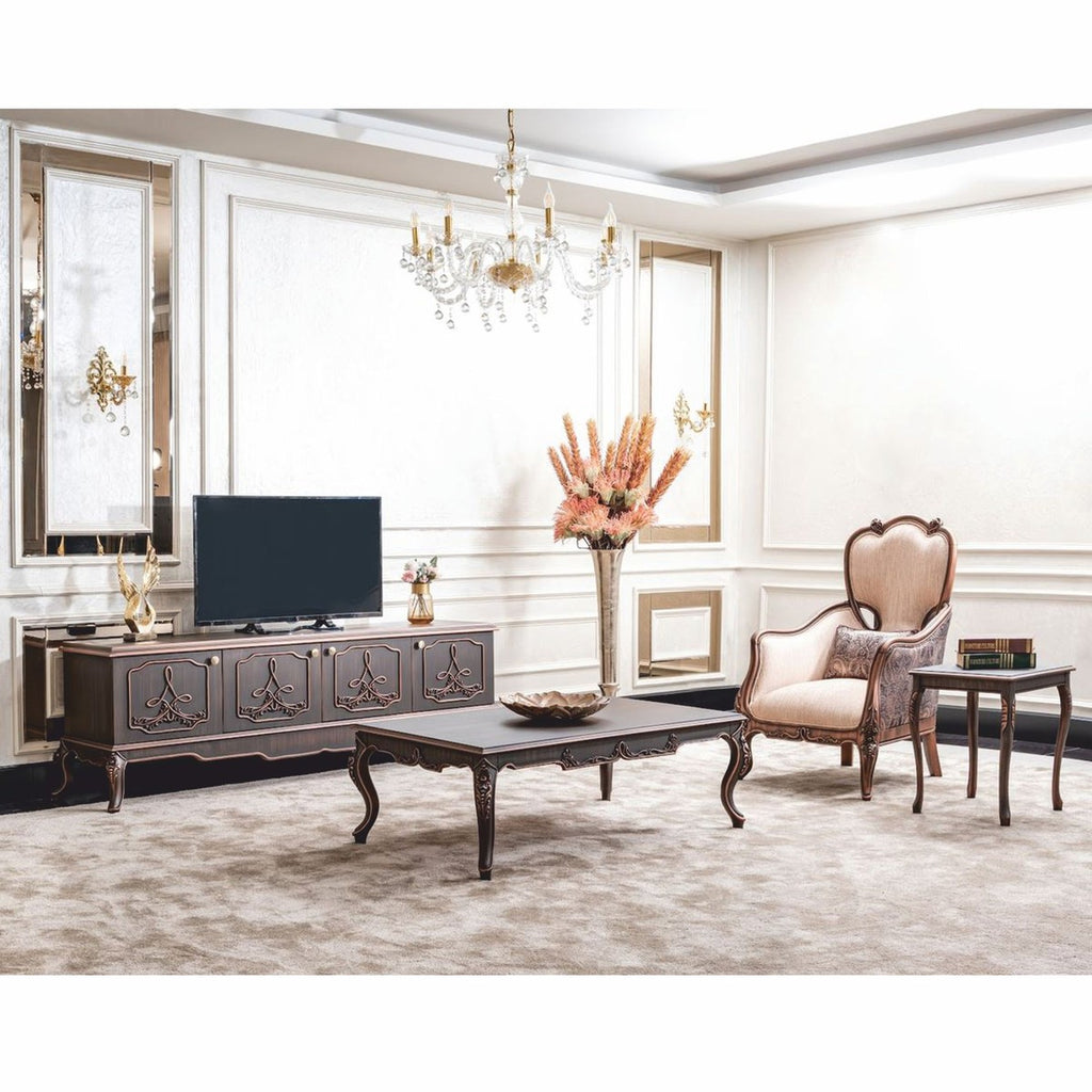 Casa Padrino Luxus Barock Wohnzimmer Sessel mit Kissen Beige / Schwarz / Braun - Barock Möbel