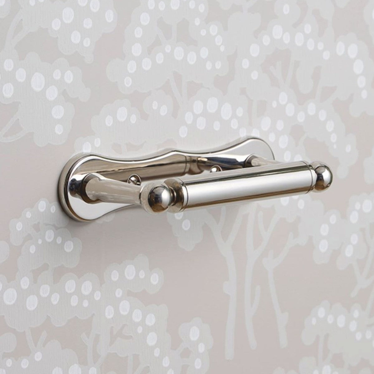 Casa Padrino Luxus Jugendstil Toilettenpapierhalter Silber 19 cm - Badezimmer Accessoires