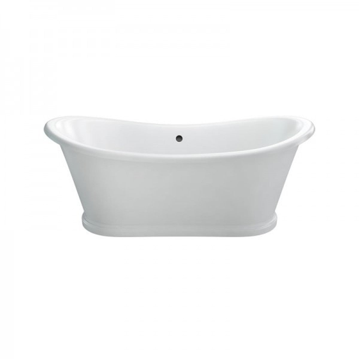 Casa Padrino freistehende Badewanne BAdm180 im Retro Stil, Weiß, 1800 x 885 x 745 mm