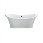 Casa Padrino freistehende Retro Badewanne Modell BAdm180 in Weiß, 1800 x 885 x 745 mm
