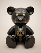 Harald Glööckler Luxus Designer Deko Teddybär Skulptur Pompöös by Casa Padrino Schwarz / Gold - Glööckler Deko Figur - Designer Deko Figur Teddy