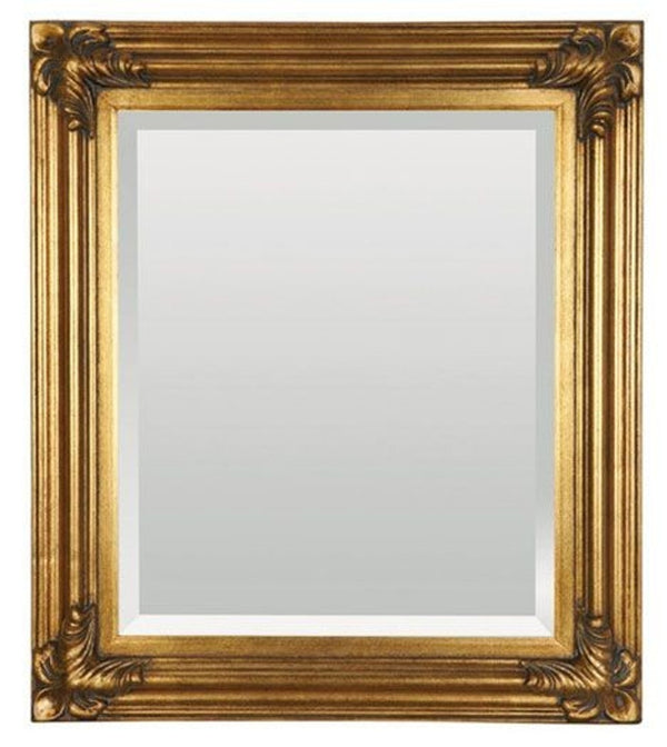 Casa Padrino Miroir Mural Baroque en Or, 79 x 69 cm, Réplique Artisanale Style Antique