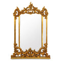 Casa Padrino Barock Wandspiegel Gold 90 x H. 125 cm - Handgefertigter Spiegel mit prunkvollen Verzierungen - Möbel im Barockstil (KI Studio)