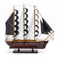 Casa Padrino Deko Segelschiff Belem mit Massivholz Ständer Braun / Schwarz - Verschiedene Größen - Handgefertigtes Schiff Holzschiff - Deko Accessoires (KI Studio)
