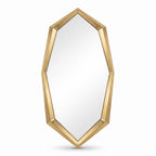 Casa Padrino Luxus Designer Spiegel Gold 81 x H. 157 cm - Achteckiger Metall Wandspiegel - Garderoben Spiegel - Wohnzimmer Spiegel - Luxus Designer Möbel - Luxus Interior (KI Studio)