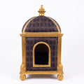 Pompöös by Casa Padrino Barock Katzenhaus Lila / Gold - Pompööser Katzen Tempel designed by Harald Glööckler - Pompööse Tiermöbel im Barockstil (KI Studio)