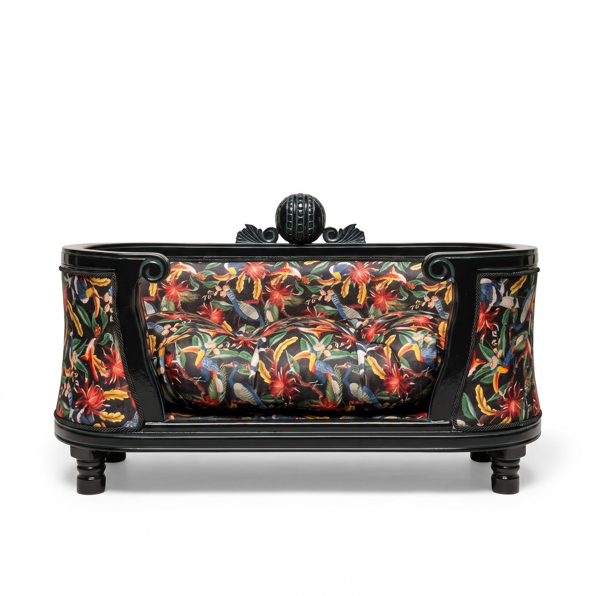 Pompöös by Casa Padrino Luxus Barock Hunde & Katzenbett Bunt / Schwarz (KI Studio)