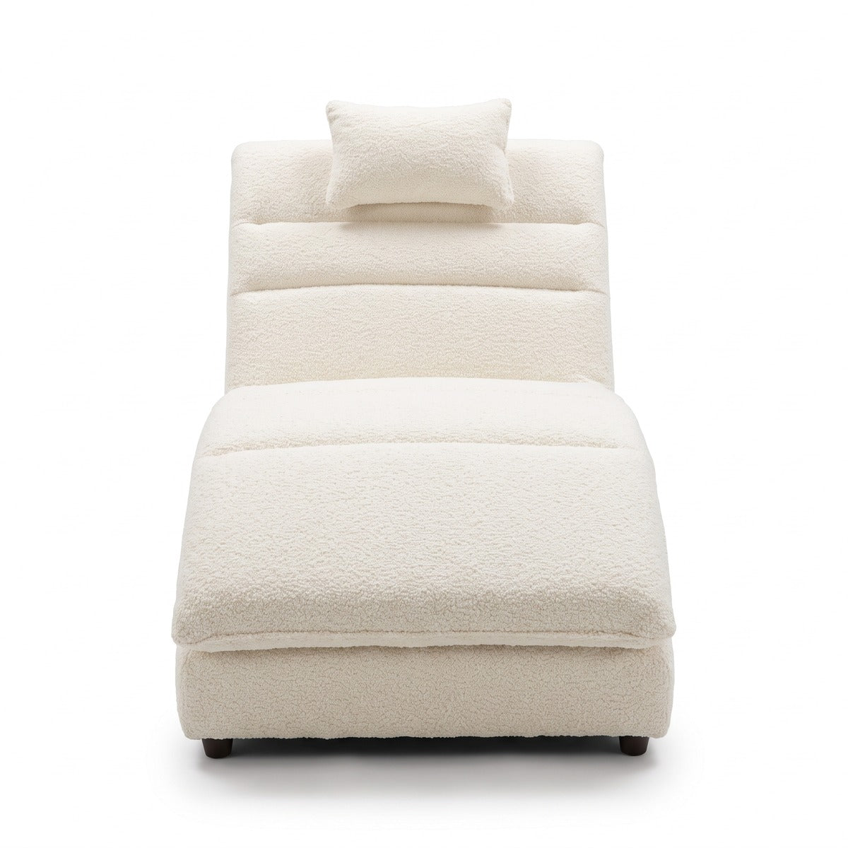Casa Padrino Luxus Chaiselongue mit Kopfkissen Weiß 170 cm (KI Studio)