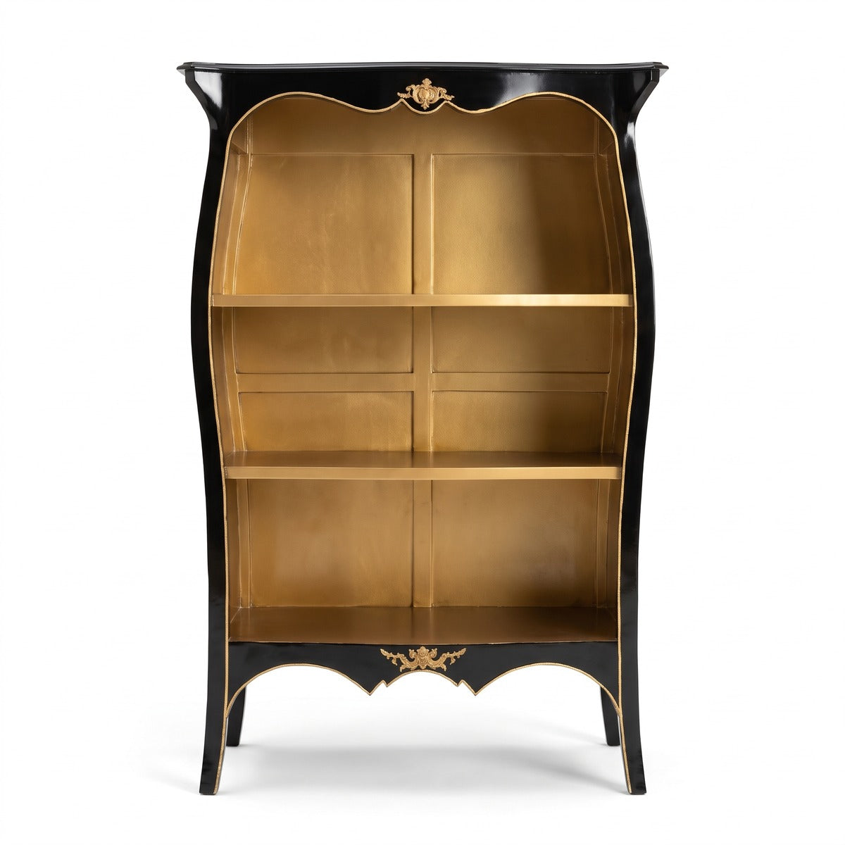 Casa Padrino Barock Regalschrank Schwarz / Gold - Barock Möbel (KI Studio)