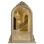 Casa Padrino Barock Spiegel Silber H. 130 cm - Barockstil Garderoben Wandspiegel (KI Studio)