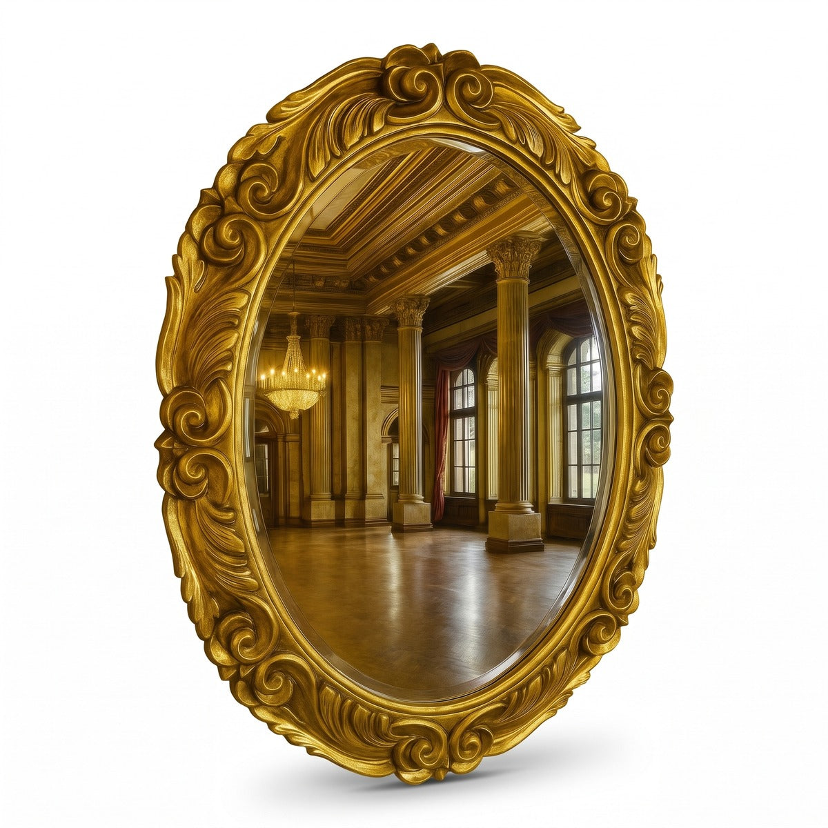 Casa Padrino Barock Spiegel Gold H. 90 cm - Barockstil Möbel (KI Studio)