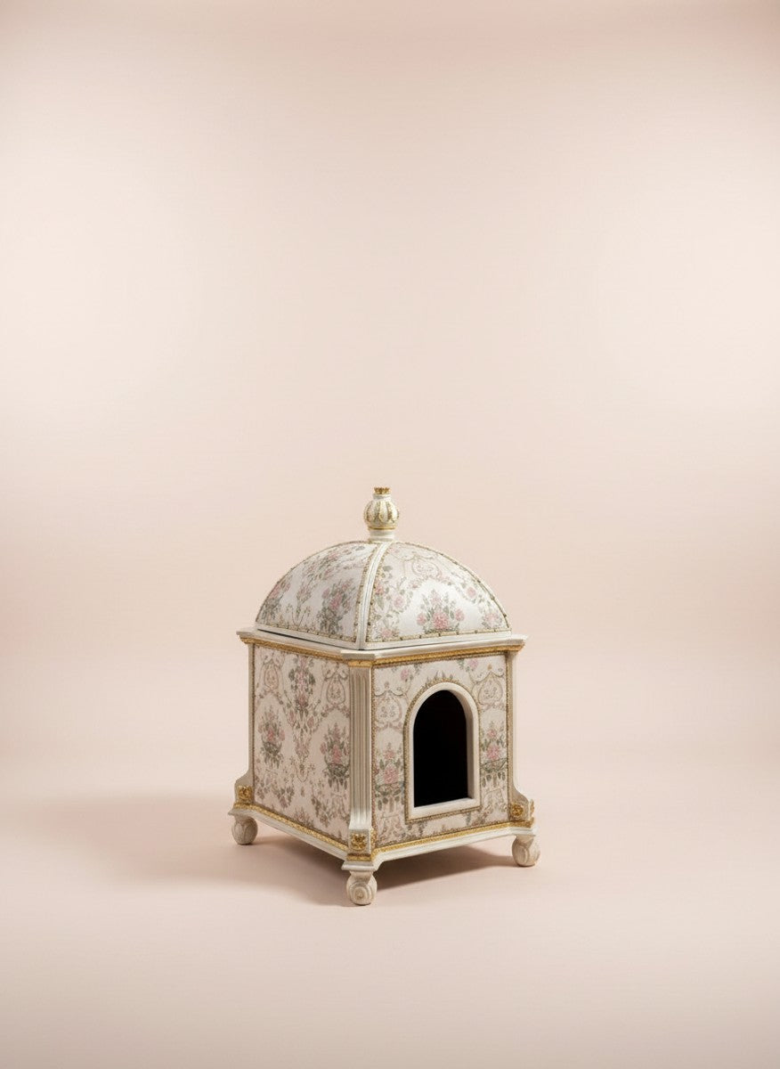 Pompöös by Casa Padrino Luxus Barock Thron Sessel Provence Gold / Grau / Gold - designed by Harald Glööckler